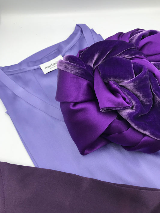 very pery in silk satin and velvet