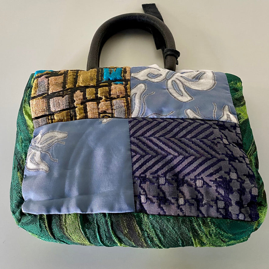 Mini Shopper verde/azzurro - MARTA VITALI