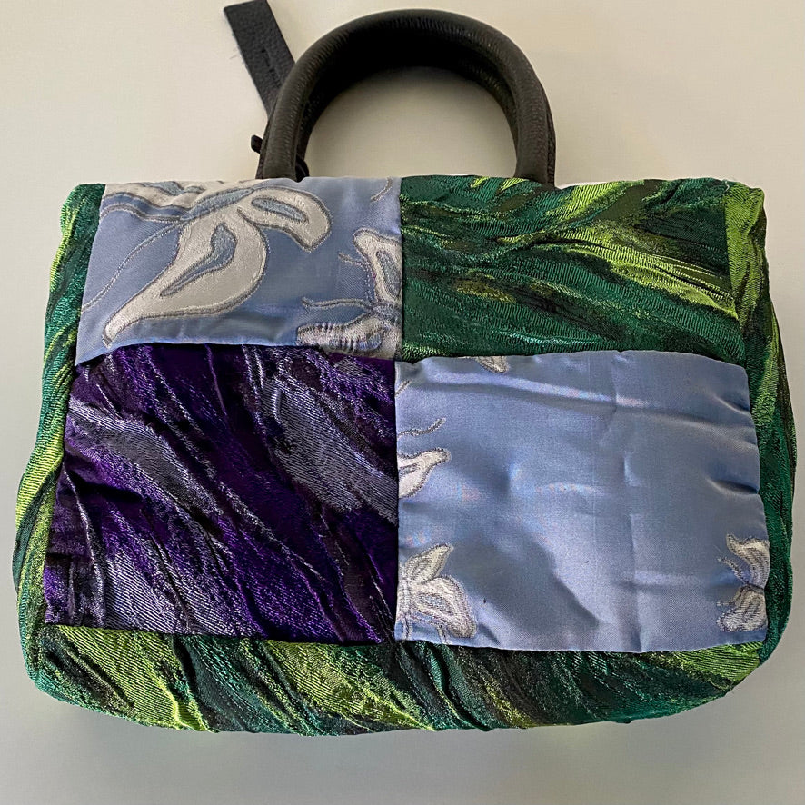 Mini Shopper verde/azzurro - MARTA VITALI