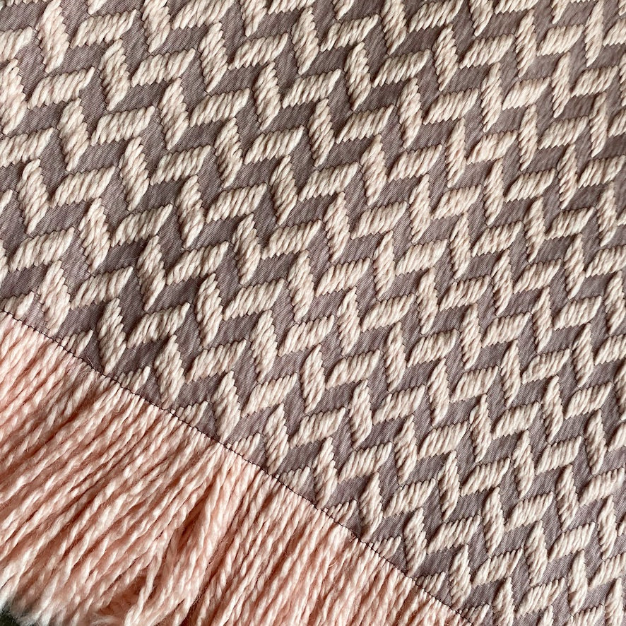 Maxi-sciarpa Spiga/Quadretto - MARTA VITALI