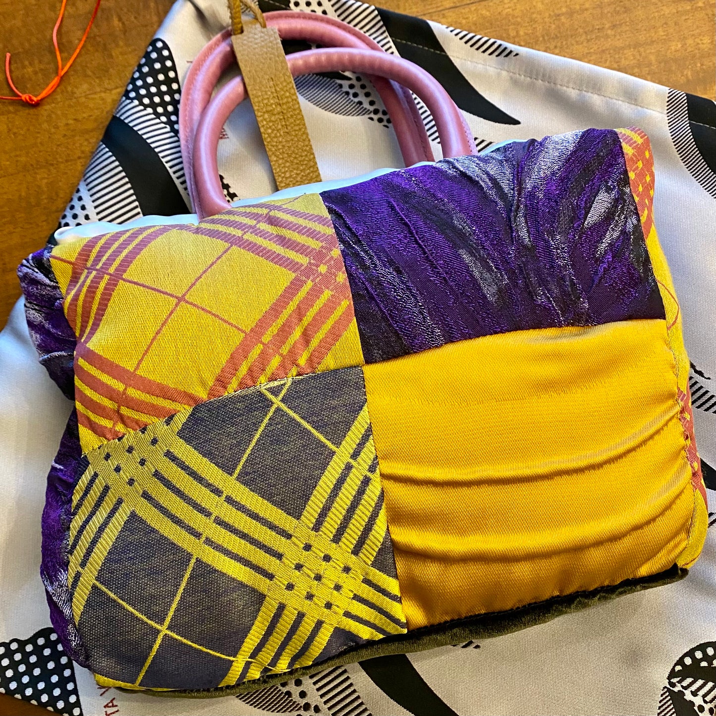 Mini Shopper blu/oro - MARTA VITALI