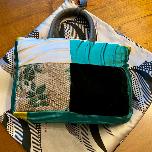 Mini Shopper verde smeraldo - MARTA VITALI